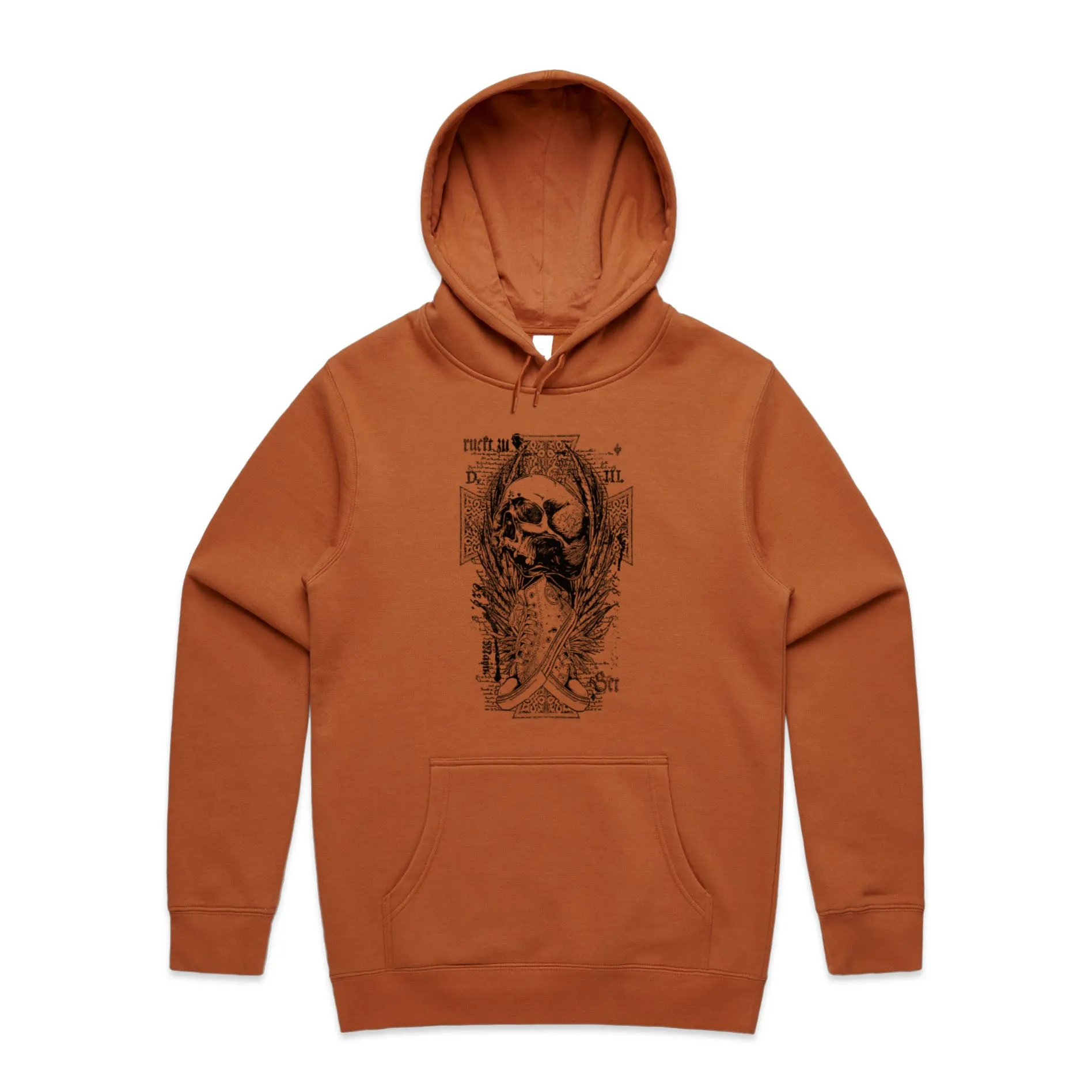 Skull and Cross Shoes – Men's Hooded Sweatshirt