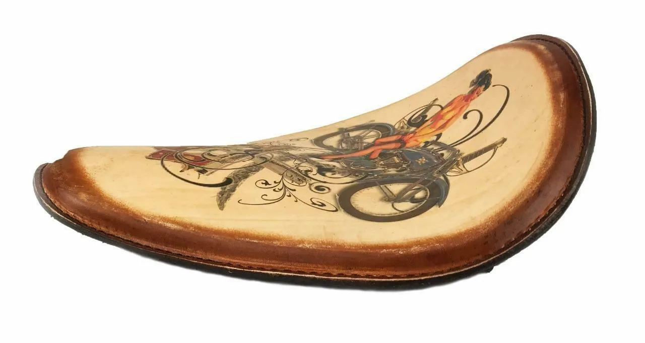 Spring Seat Harley Sportster Chopper Bobber Honda 10x13 Guns Sword Tattoo