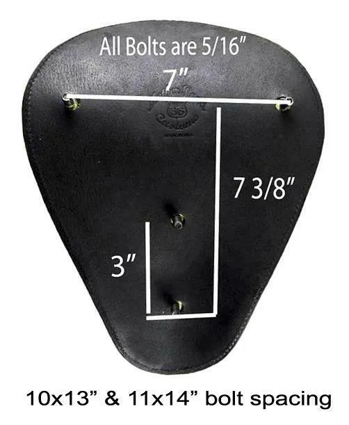 Spring Seat Leather Harley Sportster Chopper Bobber Honda 10x13 Bomber Tattoo