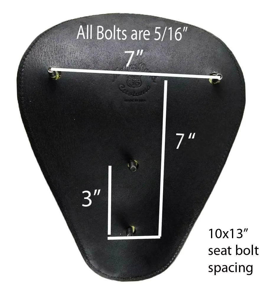 Spring Seat Leather Harley Sportster Chopper Bobber Honda Yamaha Betty P Tattoo