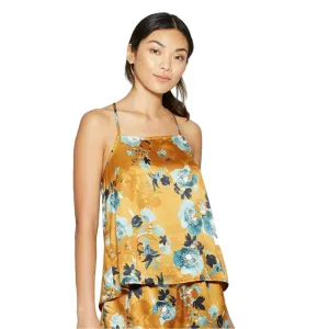 Stars Above Women's Floral Print Satin Sleep Camisole