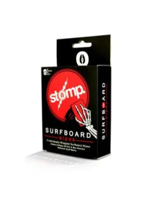 Stomp Surf wax wipes