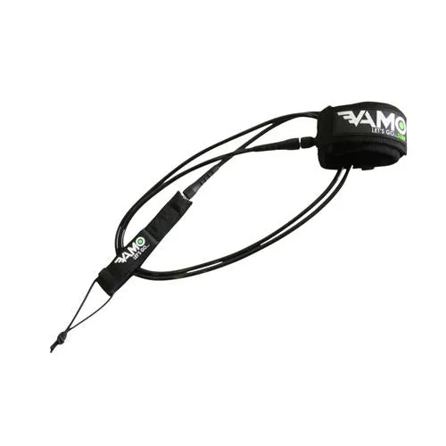 Straight 8' Mid Range Surf Leash - Black