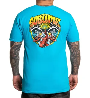SULLEN x SUBLIME BADFISH TEE SHIRT BLUE