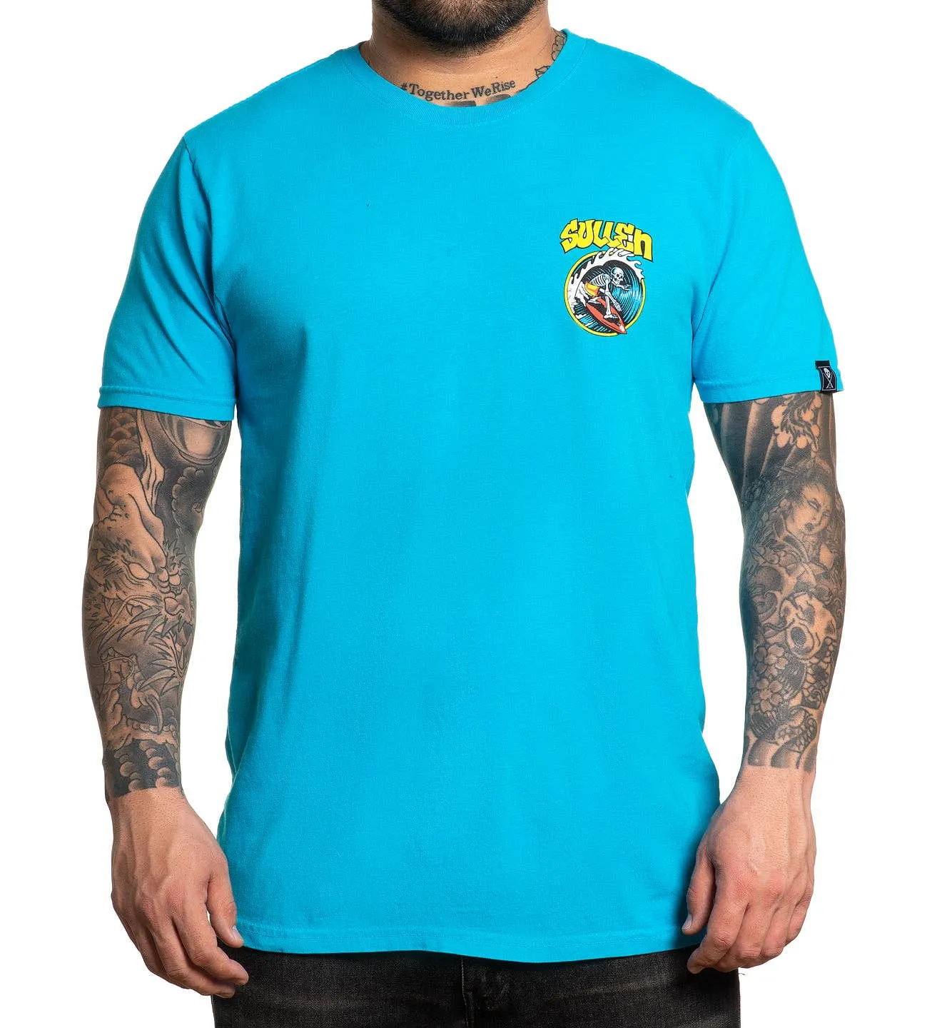 SULLEN x SUBLIME BADFISH TEE SHIRT BLUE