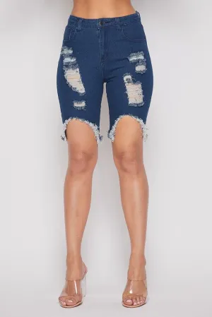 Summer Vibe Denim Shorts-HOEA21585