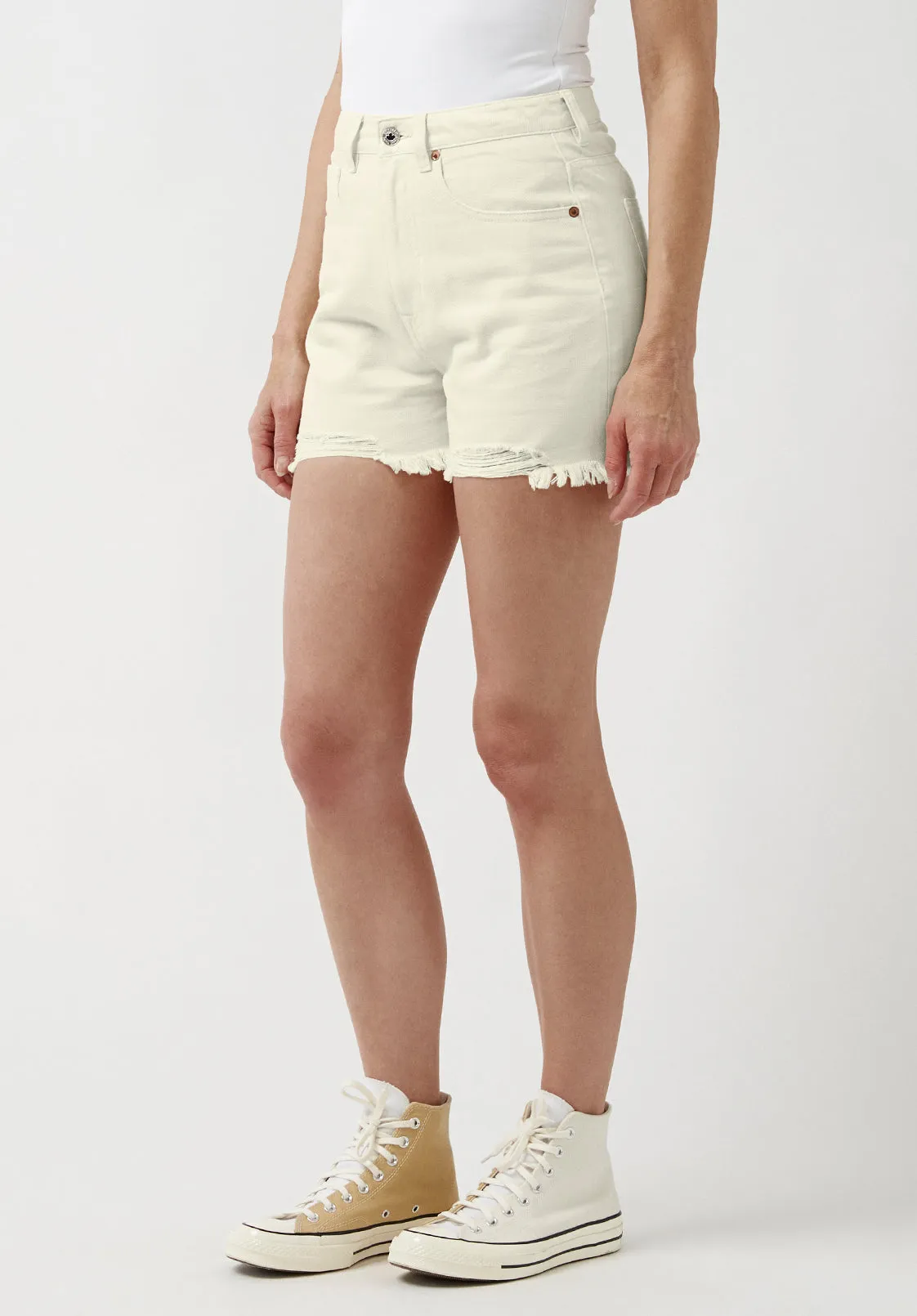 Super High Rise Joanna Frayed Shorts - BL15913