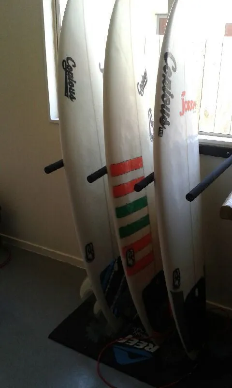 Surfboard [or SUP] Wall Rack - Quad Vertical STEEL by Curve