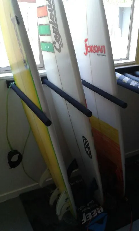 Surfboard [or SUP] Wall Rack - Quad Vertical STEEL by Curve