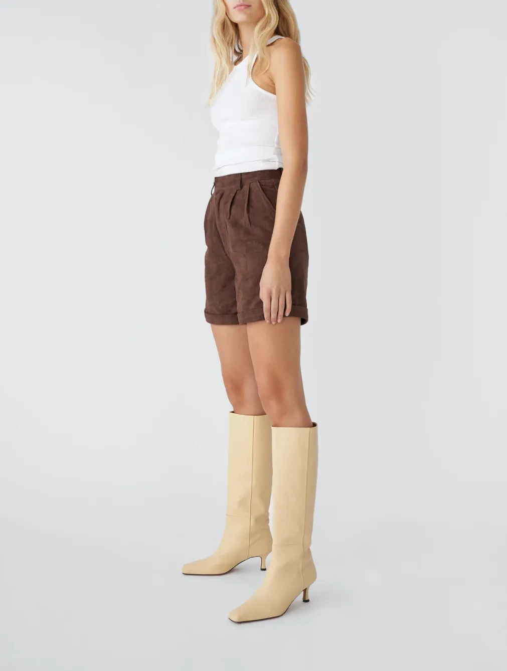 SUZY SUEDE SHORTS