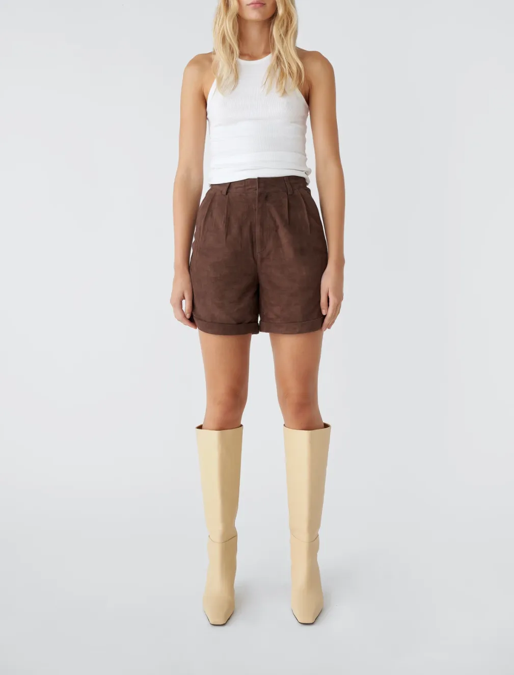 SUZY SUEDE SHORTS