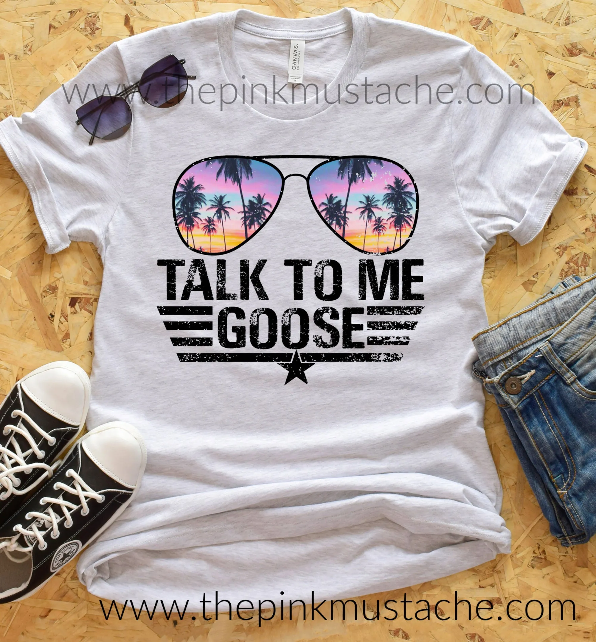 Talk To Me Goose T-Shirt Aviators - Bright Colors / Top Gun Inspired Tee / Maverick Goose / Aviators Tee - Top Gun 2 Inspired