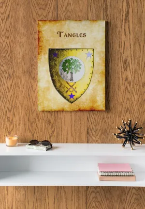 Tangles Heraldry of Greyhawk Anna Meyer Cartography Canvas Art Print