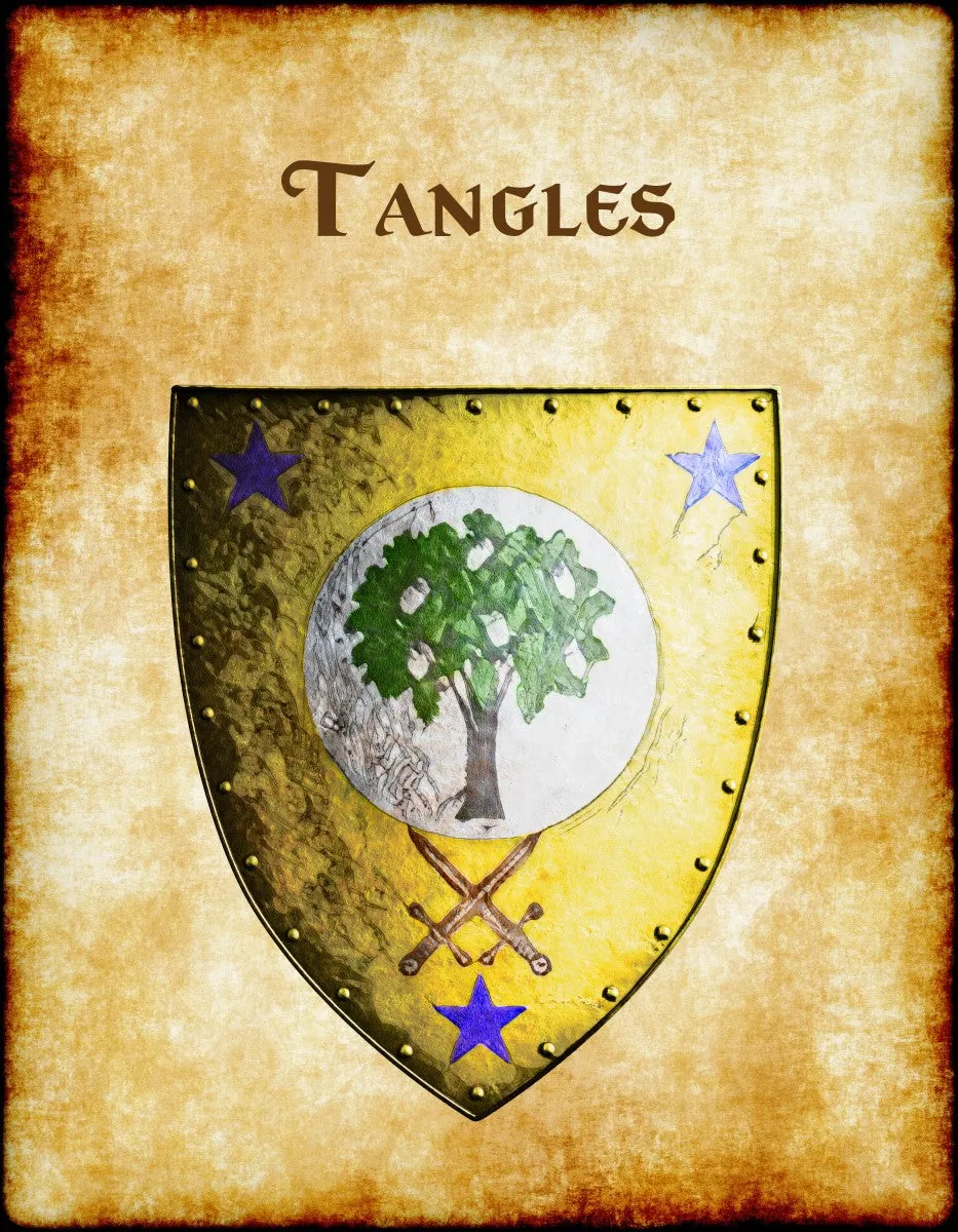 Tangles Heraldry of Greyhawk Anna Meyer Cartography Canvas Art Print