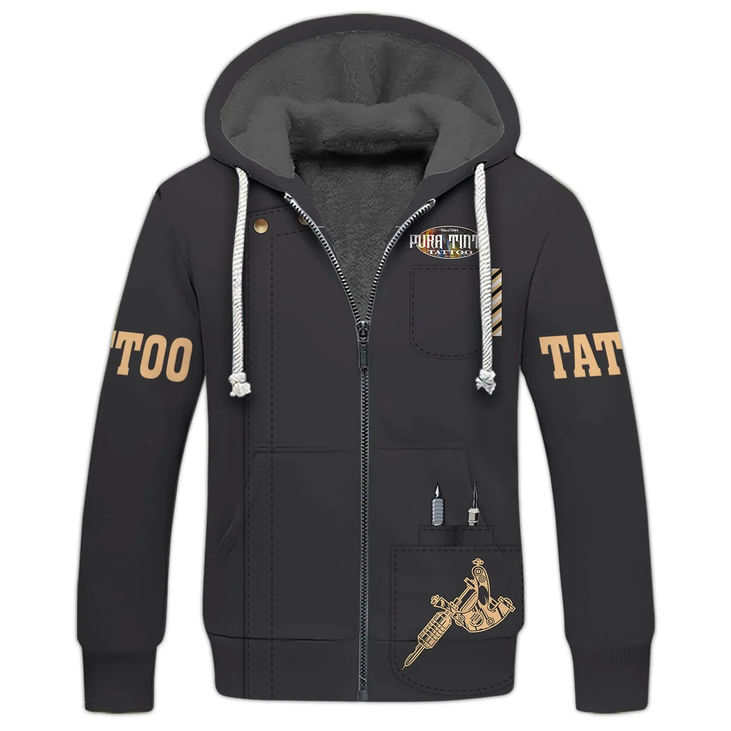 Tattoo 3D Printed Hoodie T Shirt [Non Workwear]