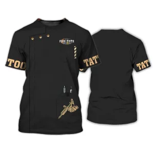Tattoo 3D Printed Hoodie T Shirt [Non Workwear]