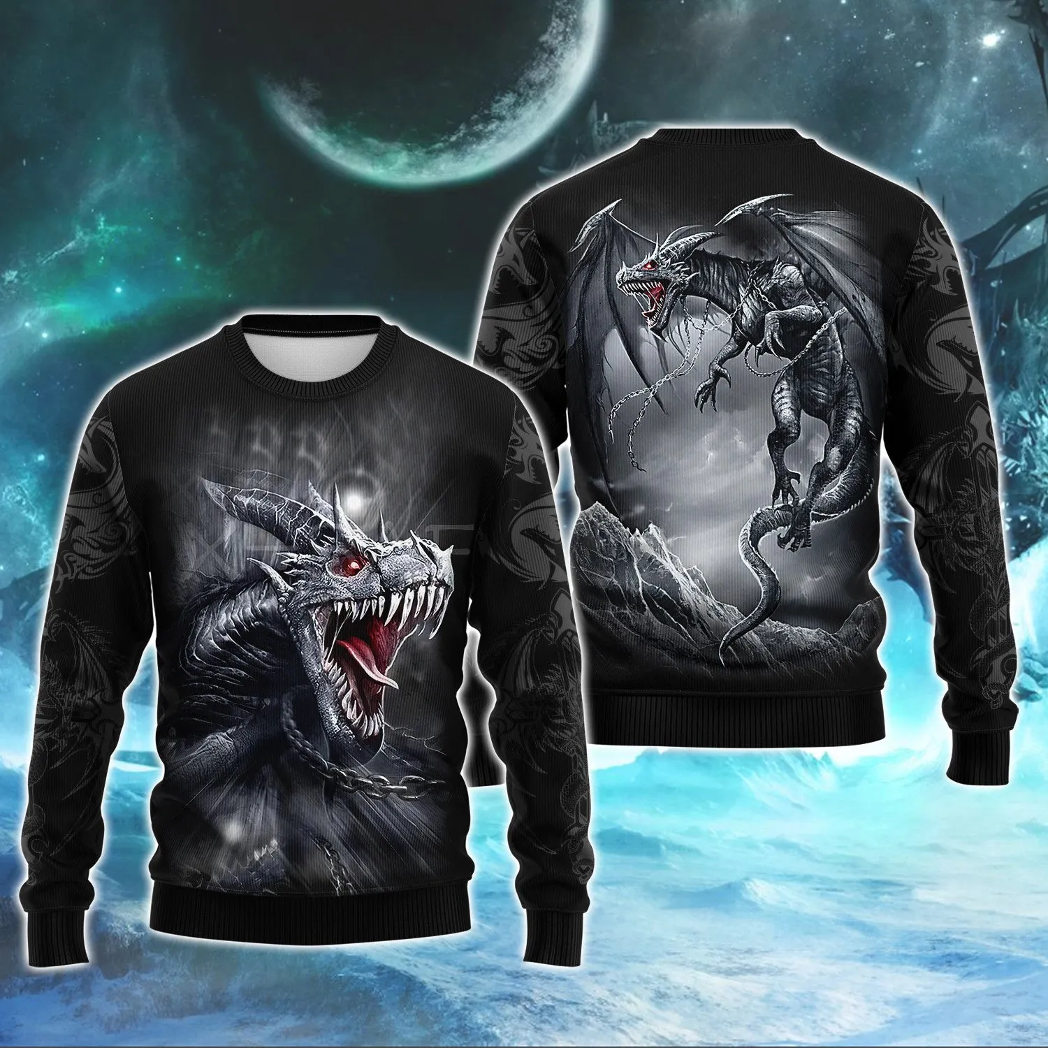 Tattoo And Dungeon Dragon 3D Full Print Shirts