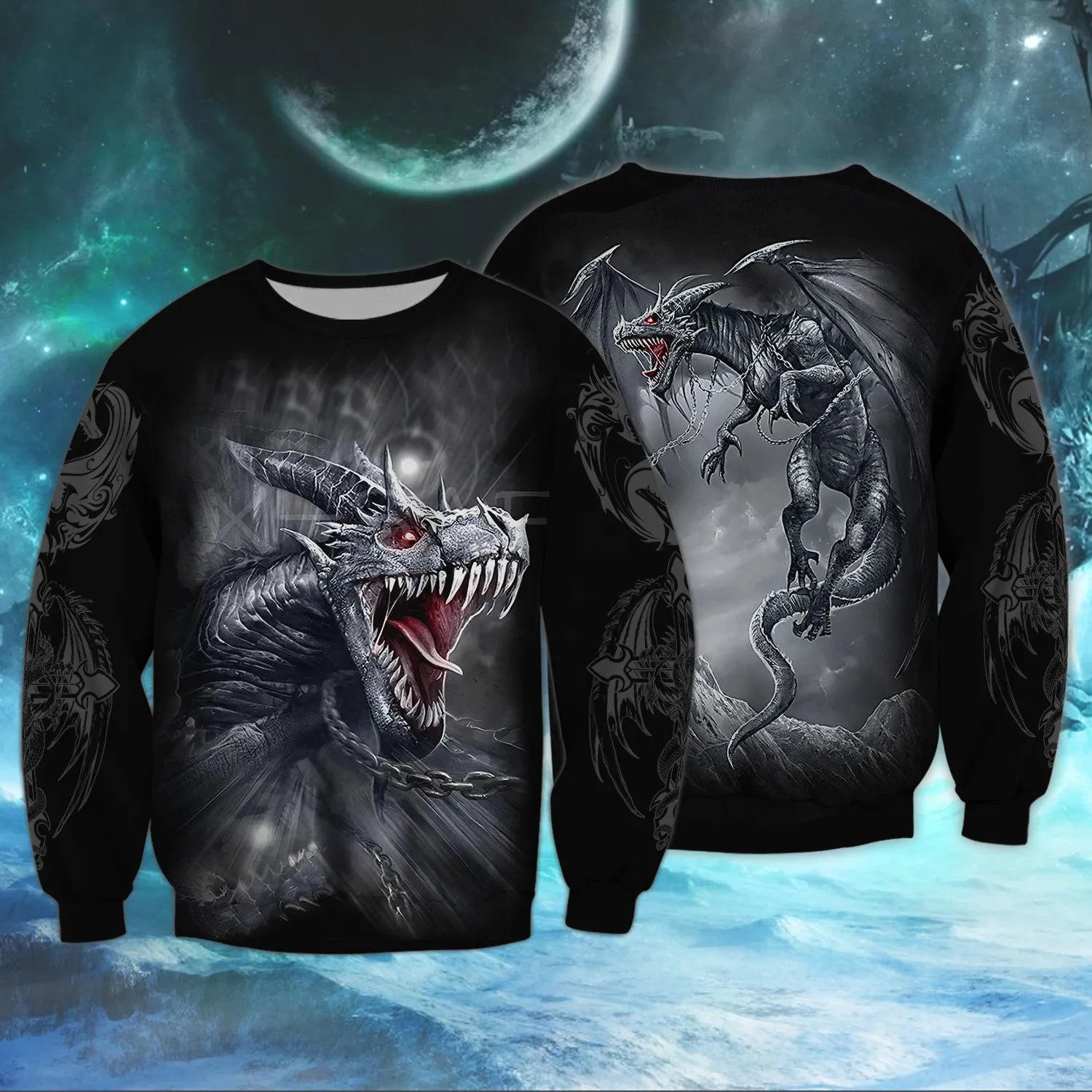 Tattoo And Dungeon Dragon 3D Full Print Shirts