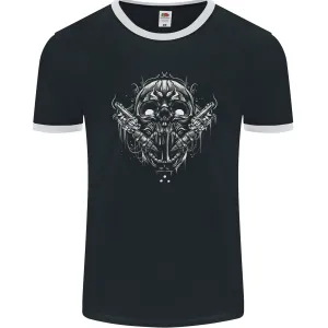 Tattoo Artist Skull Tattooist Mens Ringer T-Shirt FotL