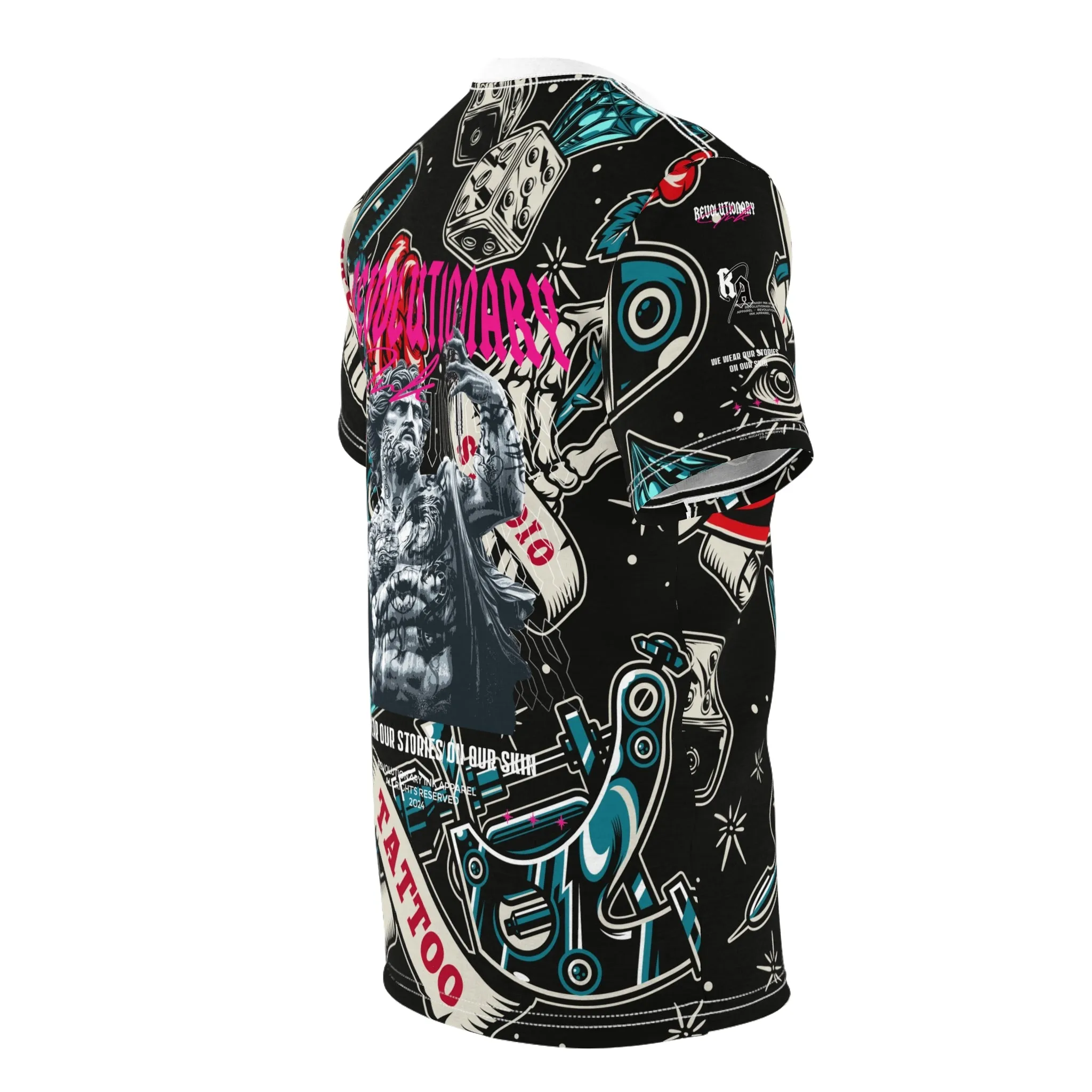 Tattoo Studio Rebel: Unisex Cut & Sew Tee