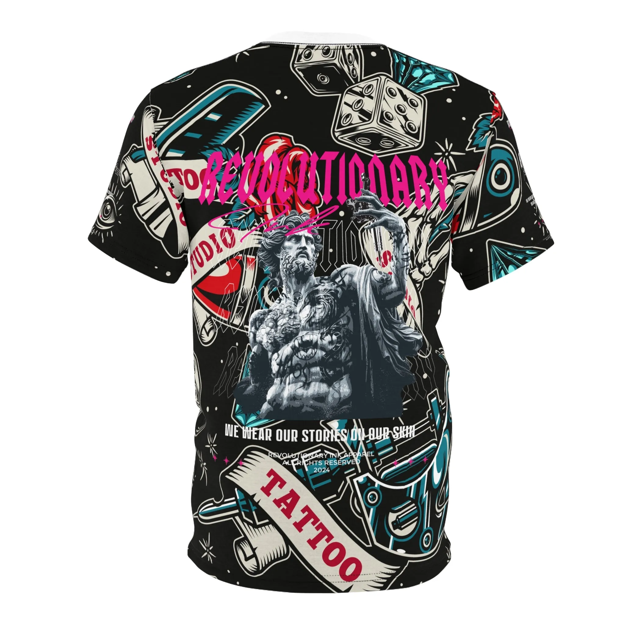 Tattoo Studio Rebel: Unisex Cut & Sew Tee