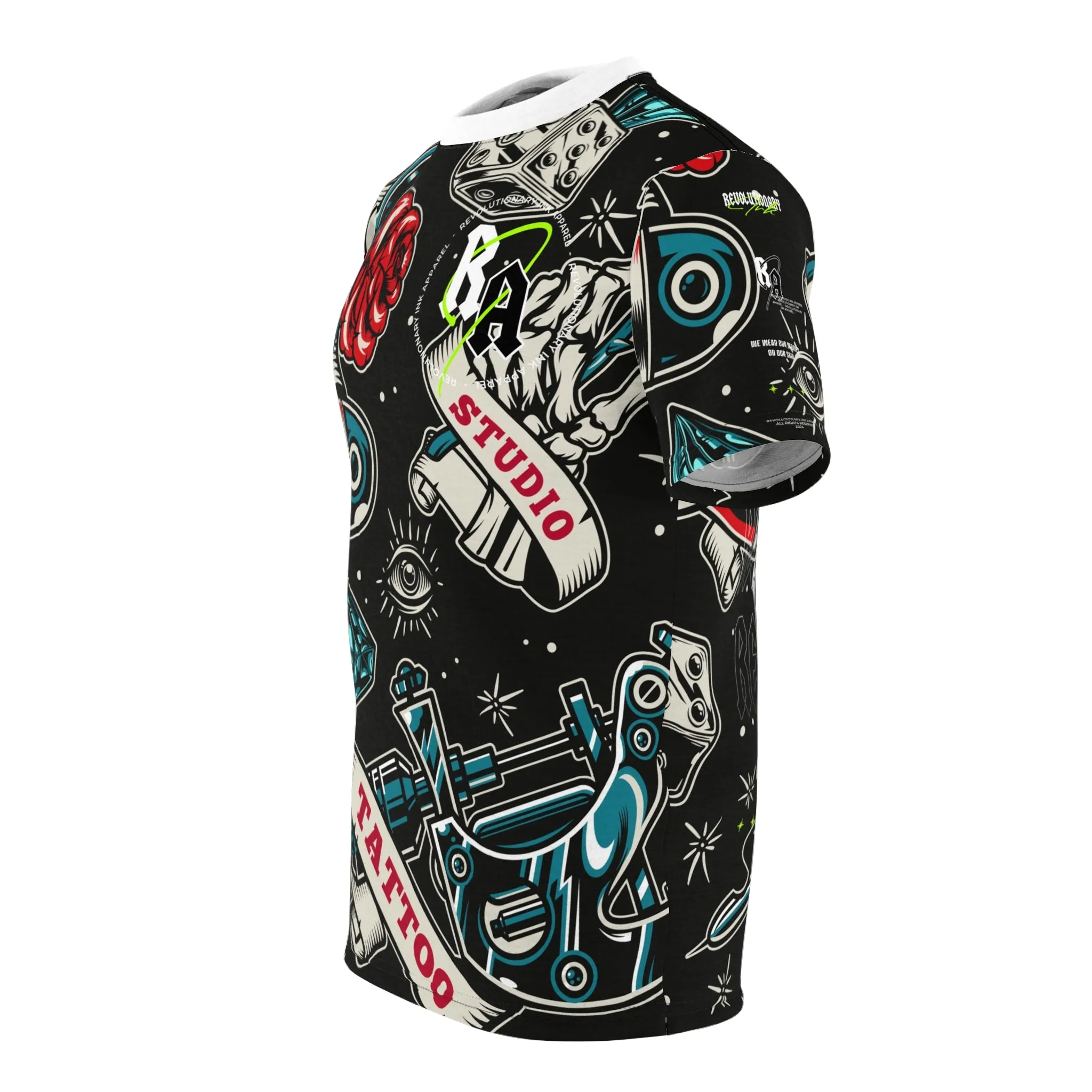 Tattoo Studio Rebel: Unisex Cut & Sew Tee