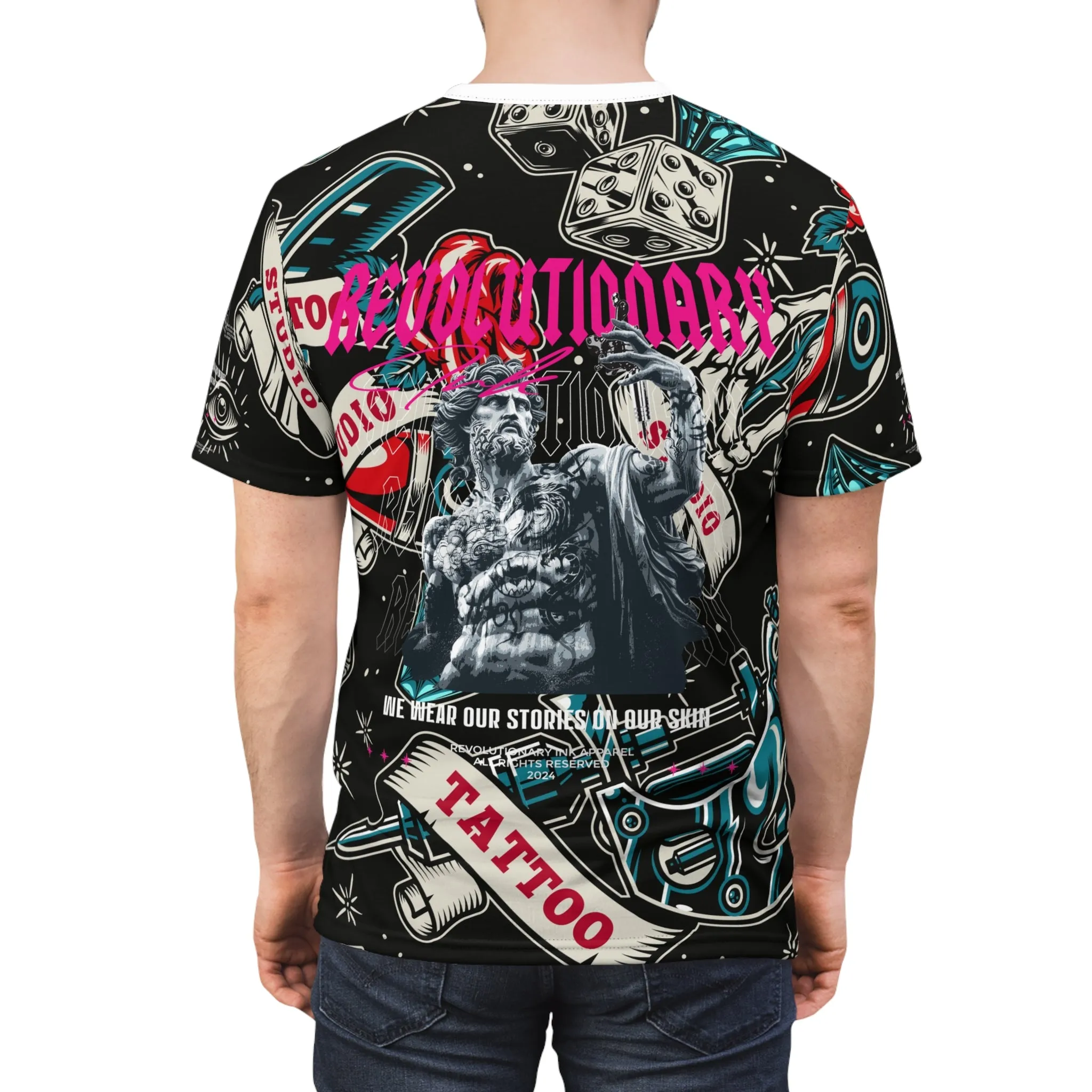 Tattoo Studio Rebel: Unisex Cut & Sew Tee
