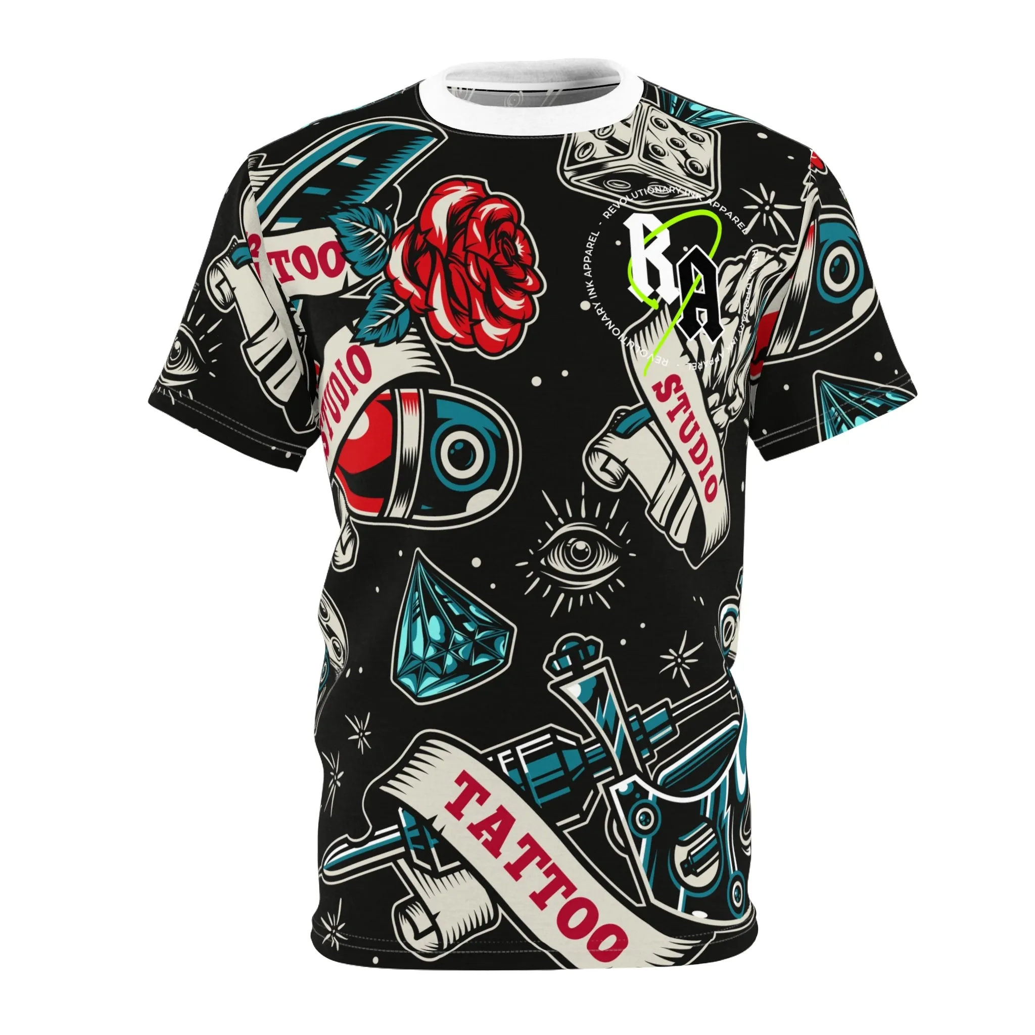Tattoo Studio Rebel: Unisex Cut & Sew Tee