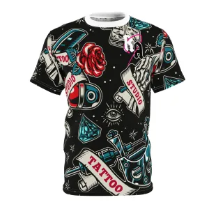 Tattoo Studio Rebel: Unisex Cut & Sew Tee
