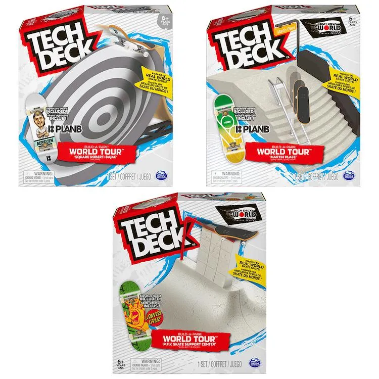 Tech Deck Build a Park: World Tour Skateboard Pack - Plan B