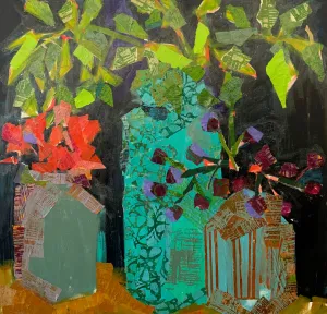 Three Vases- 30x30