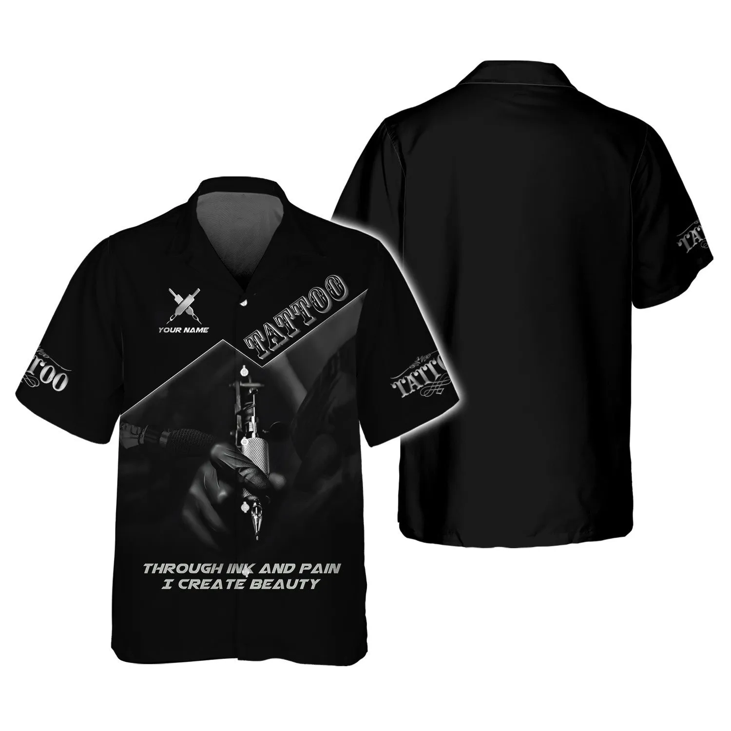 Through Ink And Pain I Create Beauty Tattoo Shirts Tattoo Artist Shirts