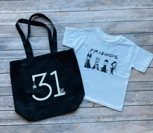 Trick or Treat Bundle T shirt and Candy bag