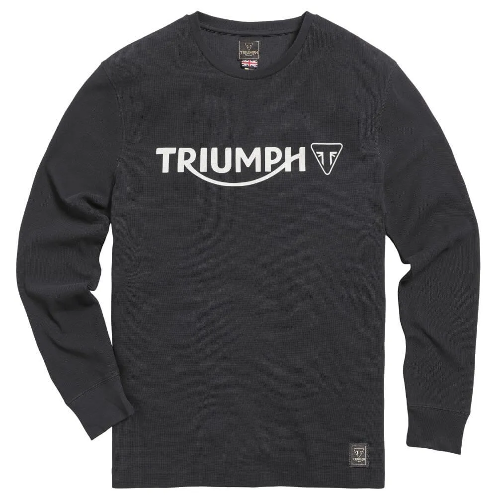 Triumph Bettmann Long Sleeve Waffle T-Shirt Black