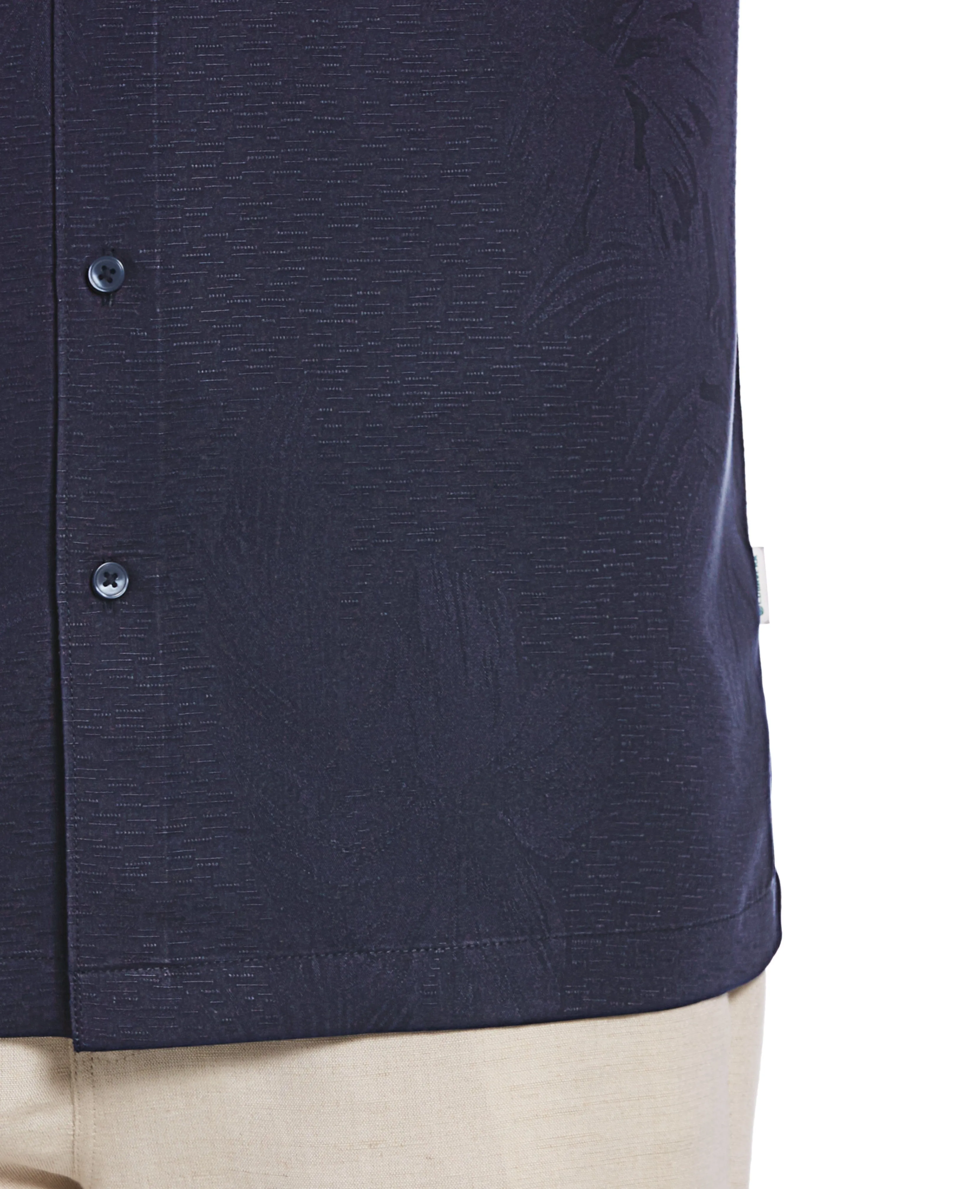 Two-Tone One Pocket Floral Print Shirt