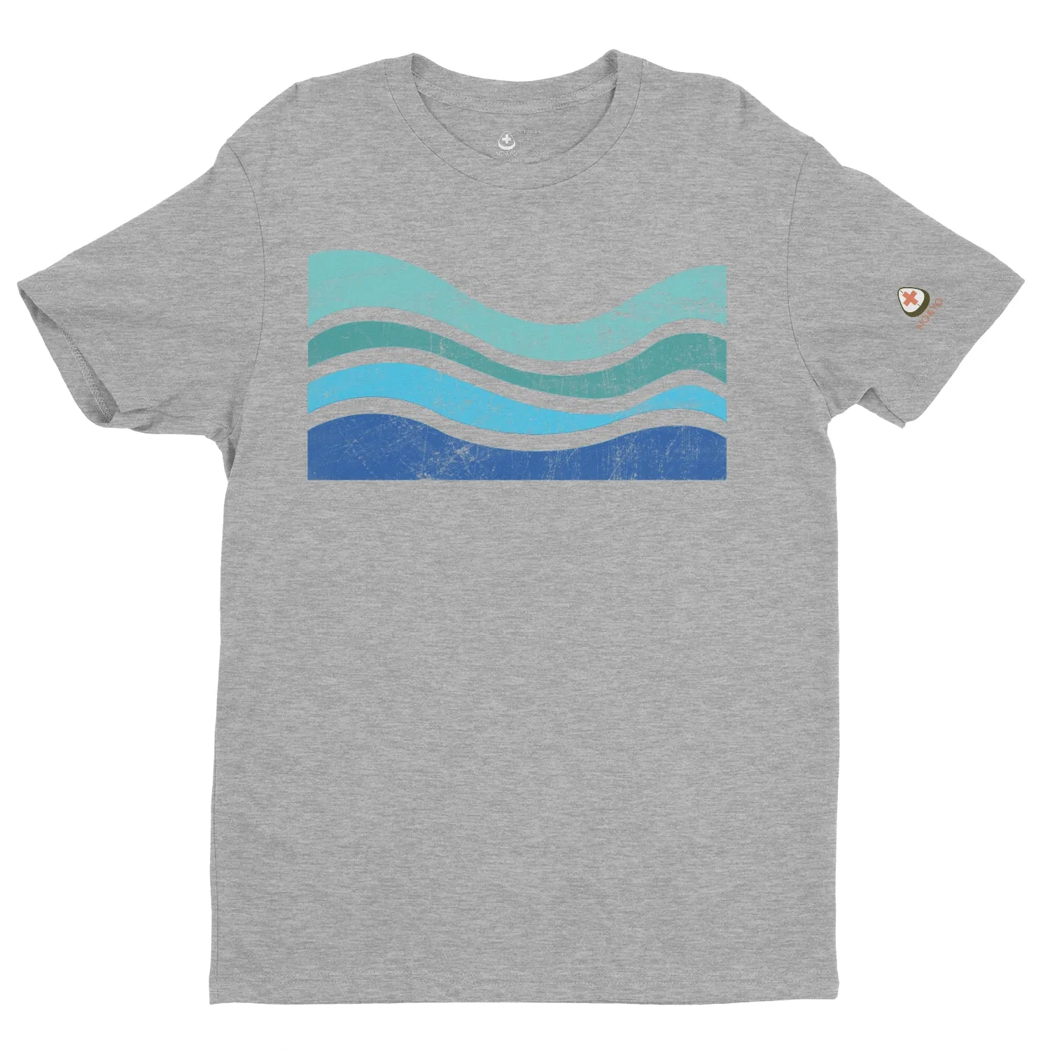 Unique Men’s Vintage Wave Surf Graphic T-Shirt