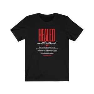 Unisex Jersey Short Sleeve Tee (Black Love Rocks Original Design - Healed)