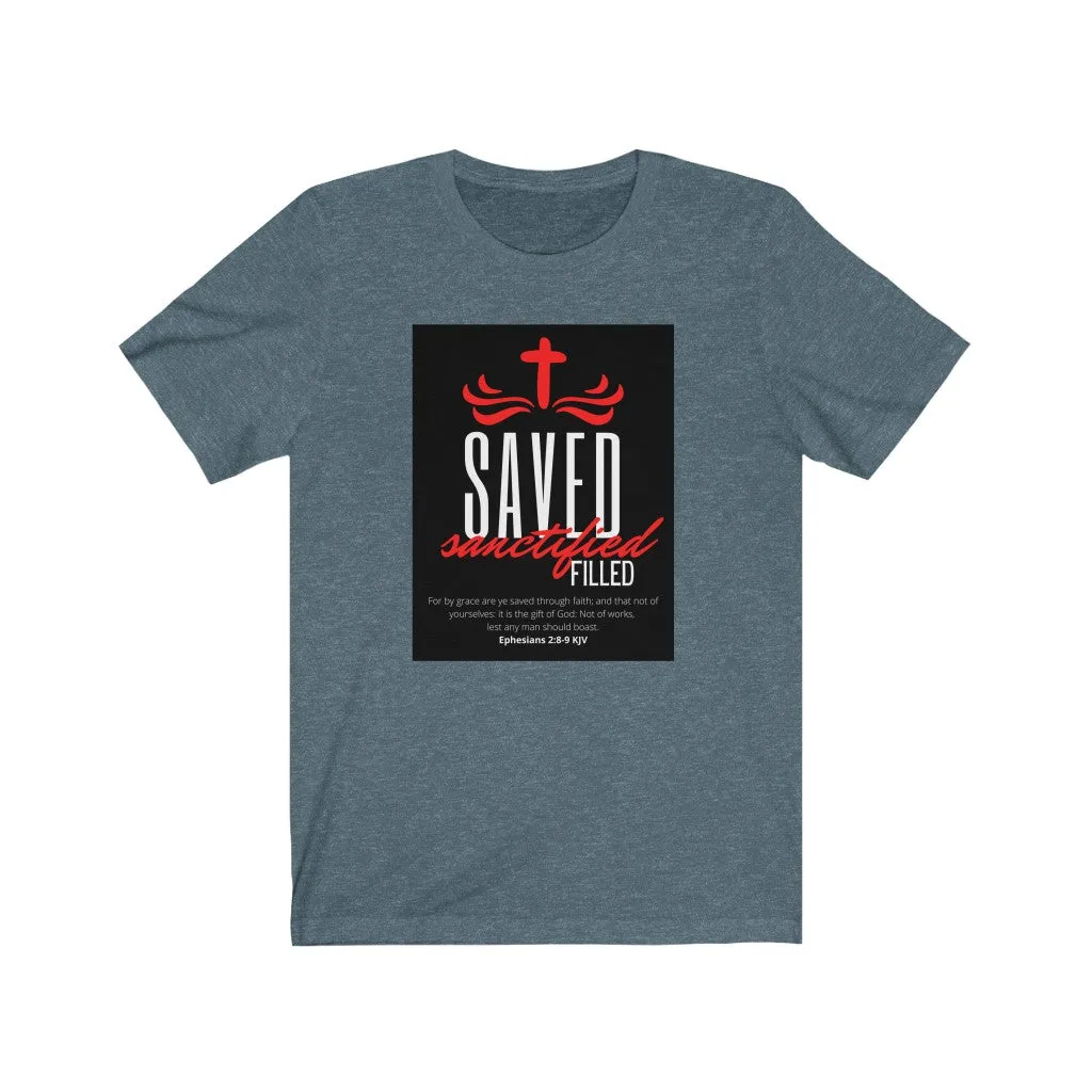 Unisex Jersey Short Sleeve Tee (Black Love Rocks Original Design - SAVED)