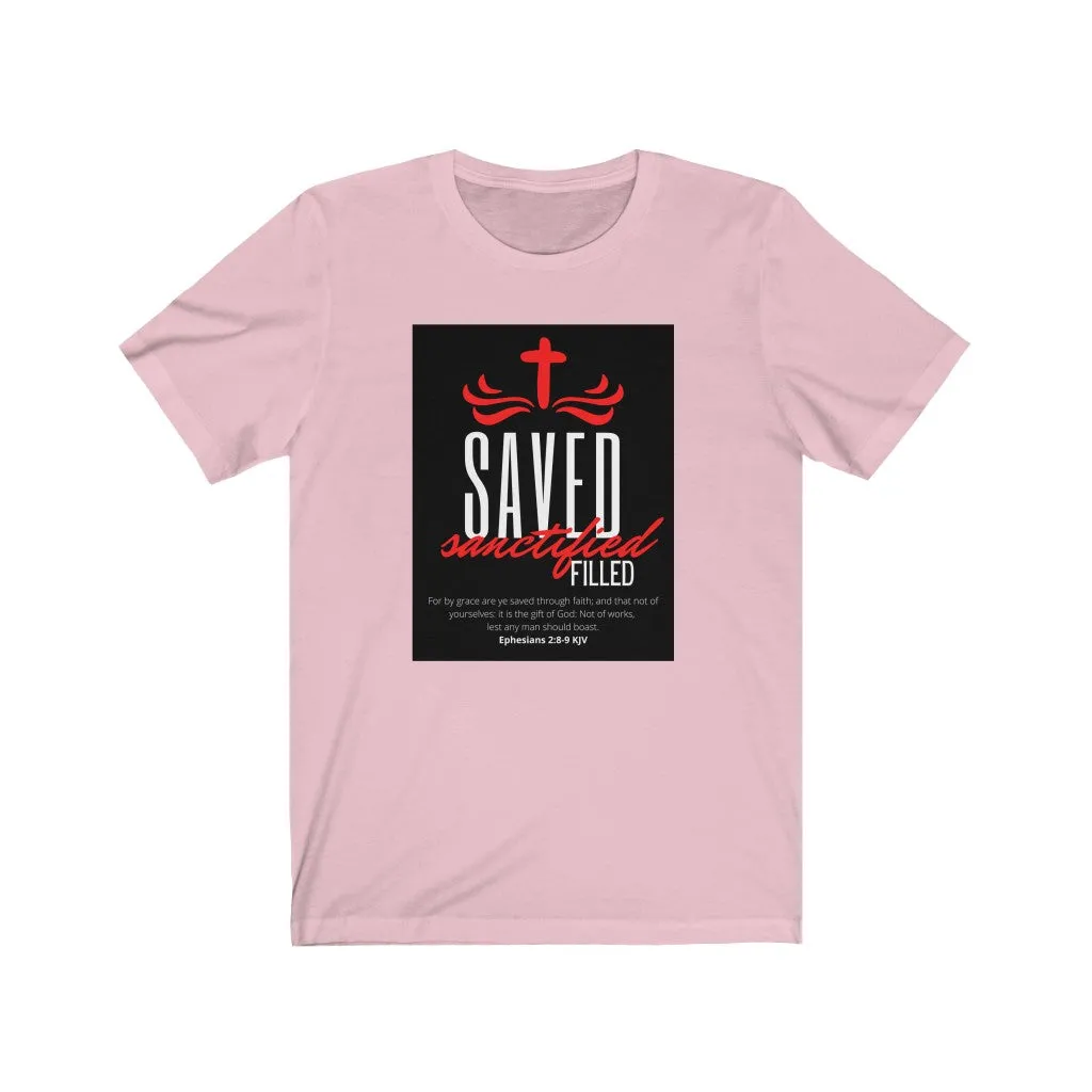 Unisex Jersey Short Sleeve Tee (Black Love Rocks Original Design - SAVED)