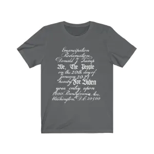 U.S. Constitution Designed Emancipation Trump - Biden (Bella Canvas 3001) Unisex Jersey Short Sleeve Tee