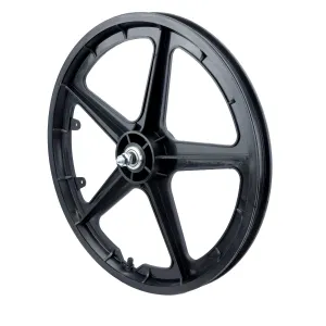 Vandorm 20" Front BMX Mag Wheel 5 Spoke Straight BLACK