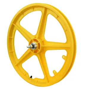Vandorm 20" Rear BMX Mag Wheel 5 Spoke Straight YELLOW