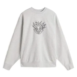 Vans Skate Smile Spike Crewneck Sweatshirt - Ash Heather