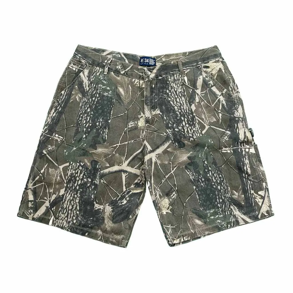 VIC BAGGY CARPENTER SHORTS - REAL TREE CAMO