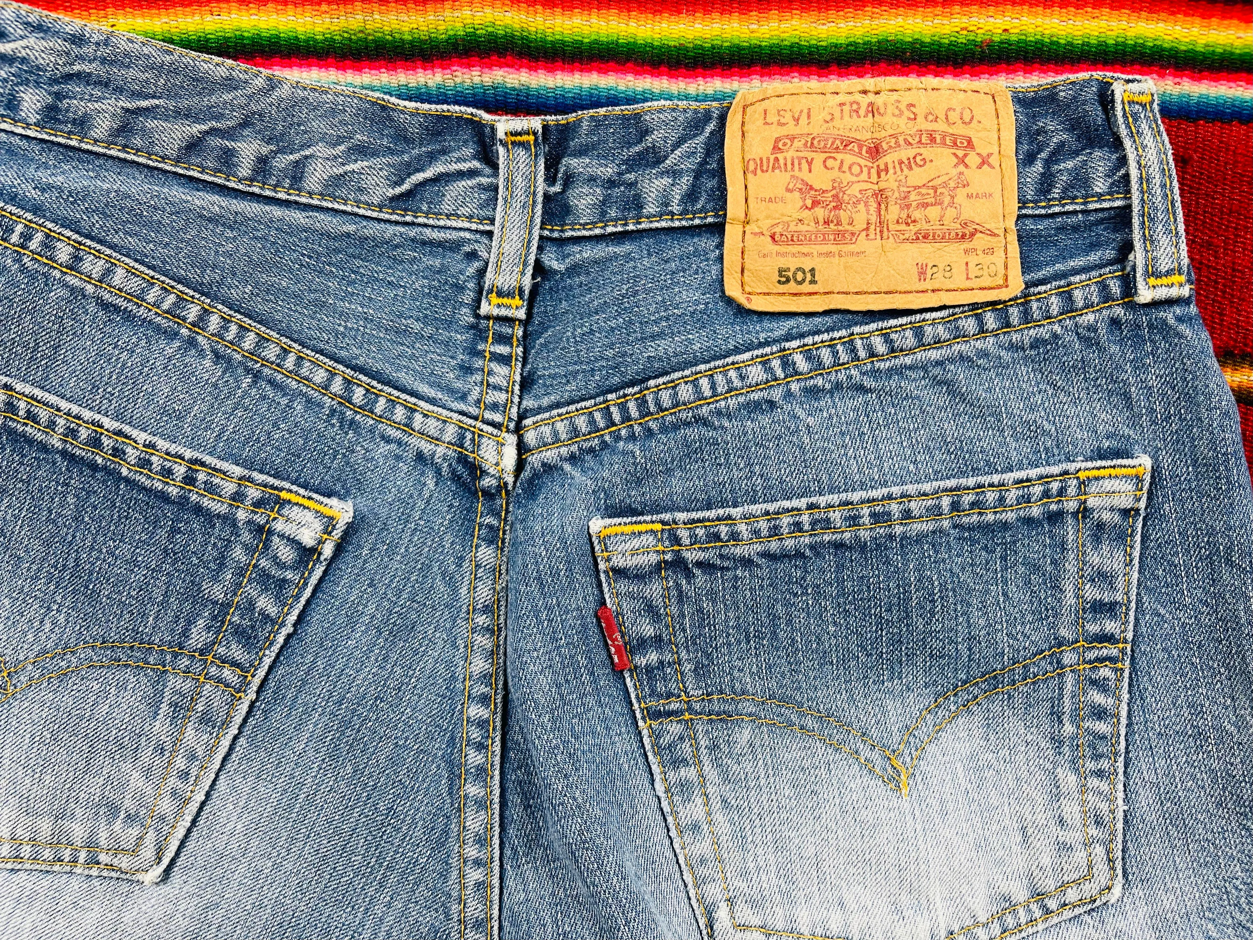 Vintage Levi's 501 Chain Stitch Flower Cutoff Shorts (JYJ0524-243)