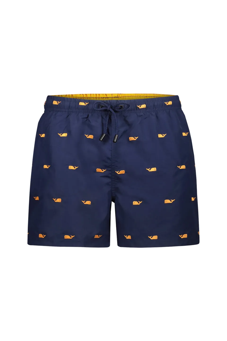 Whale Detail Swim Shorts In Blue