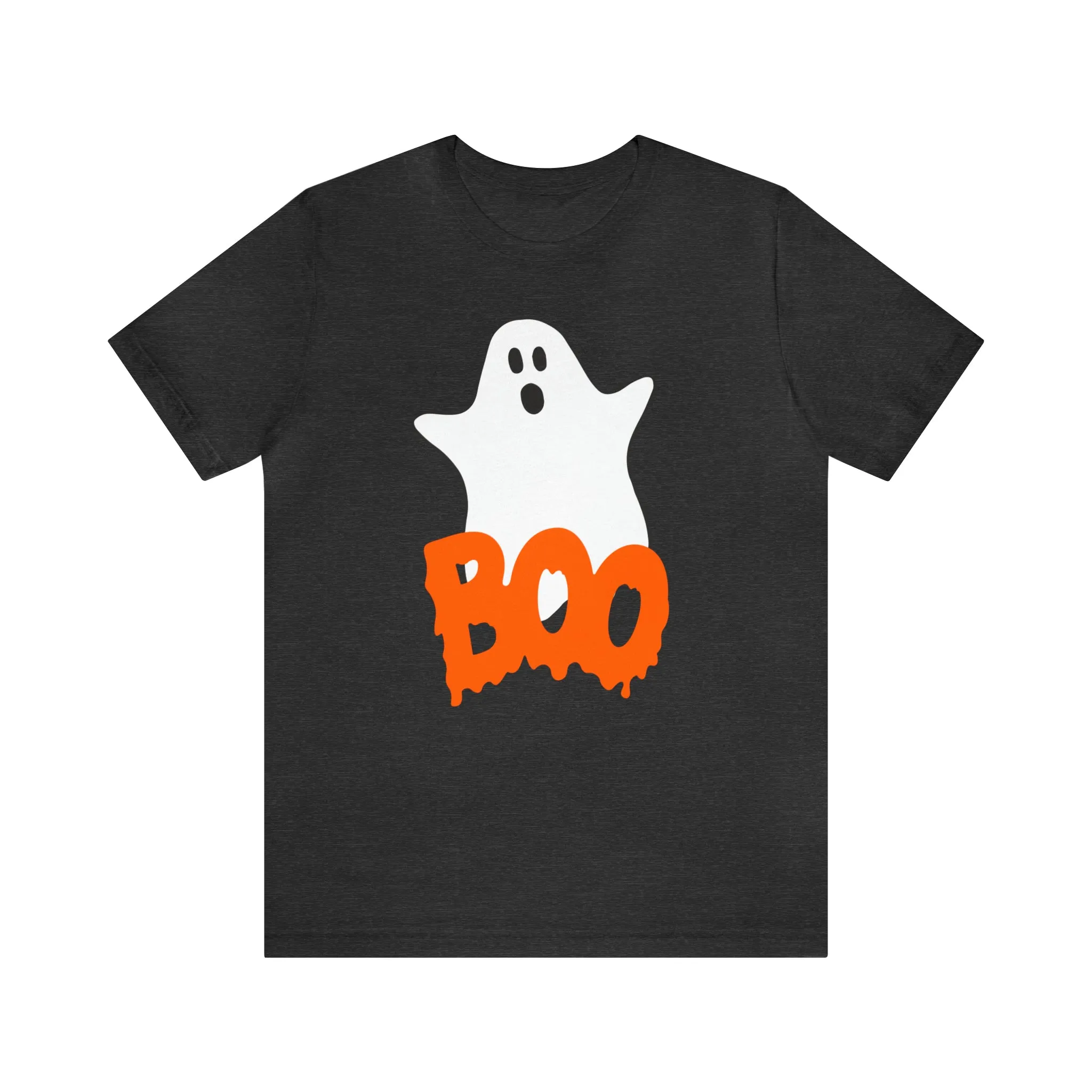 White Ghost Boo T-Shirt | Creepy Flying Ghost Tee |  Bella Canvas 3001Unisex | Scary Short Sleeve Tshirt