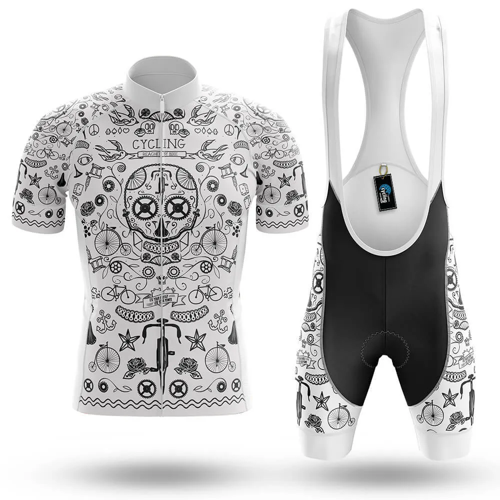 White Tattoo Cycling Jersey - Men's Cycling Kit