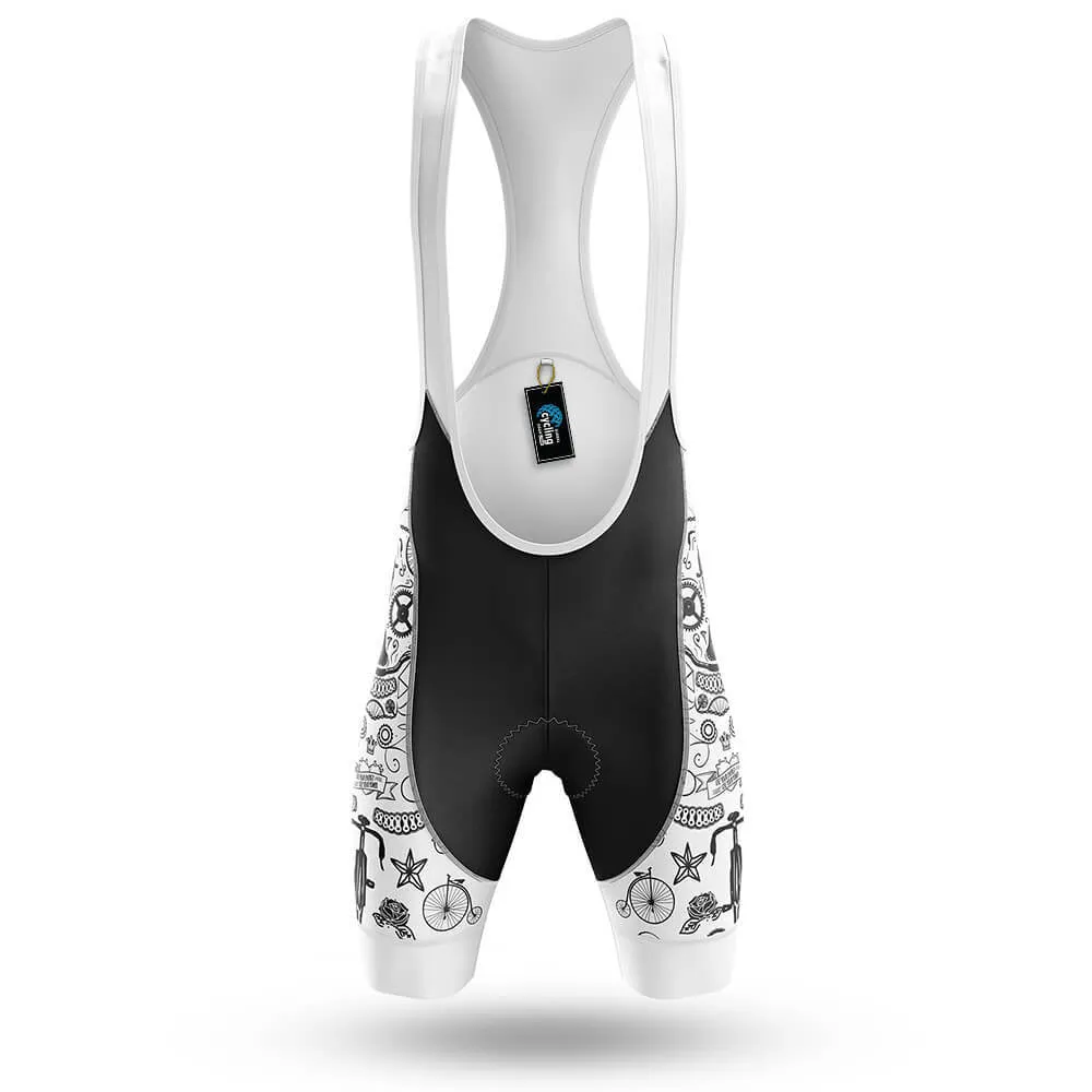White Tattoo Cycling Jersey - Men's Cycling Kit