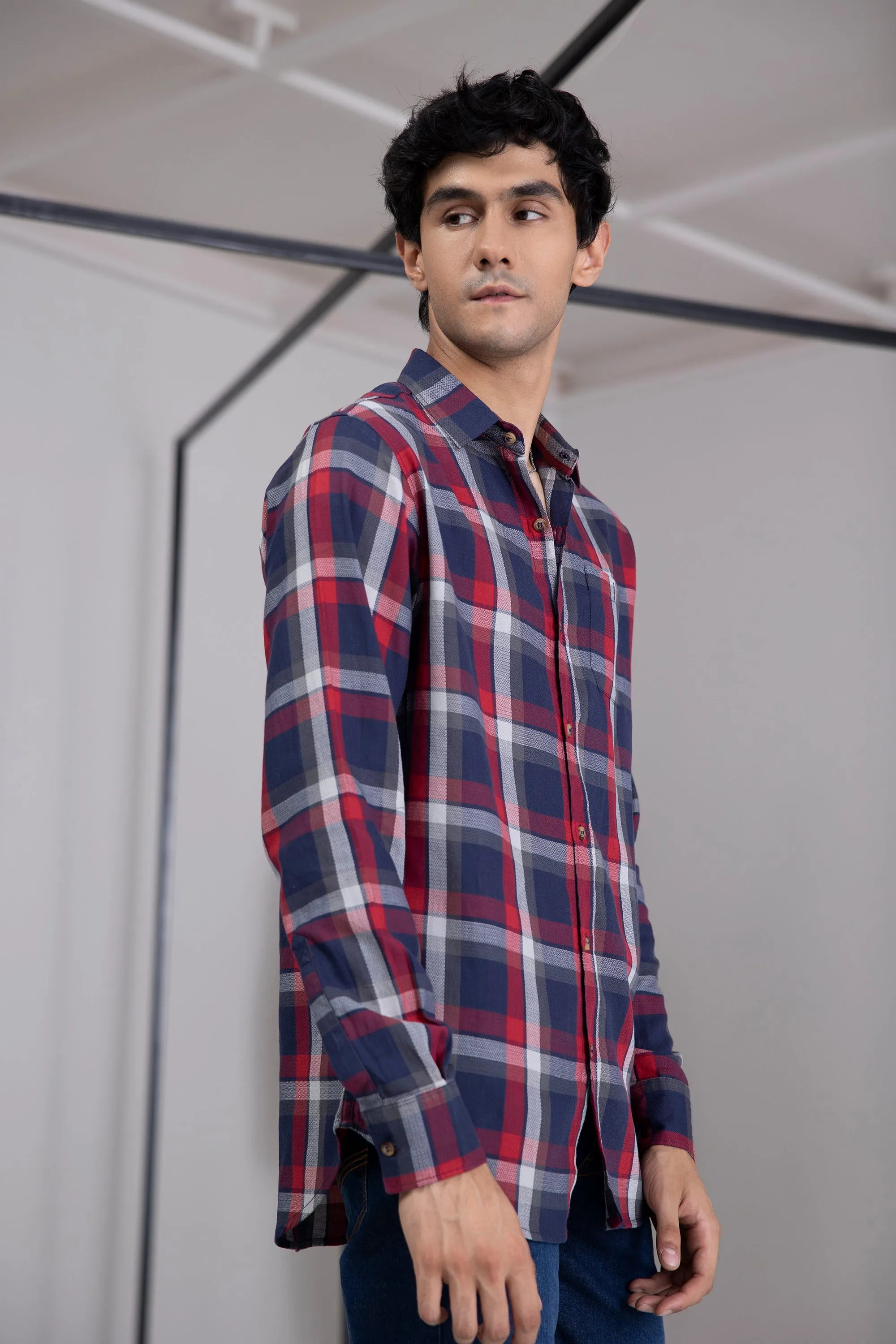 Wide Checkered Shirt
